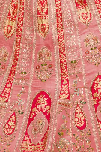 Embellished Sequinned Semi-Stitched Lehenga & Unstitched Blouse With Dupatta