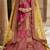 Embroidered Semi-Stitched Velvet Lehenga & Blouse & Dupatta