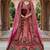 Embroidered Semi-Stitched Lehenga & Unstitched Blouse With Dupatta