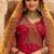 Embroidered Semi-Stitched Velvet Lehenga & Blouse & Dupatta