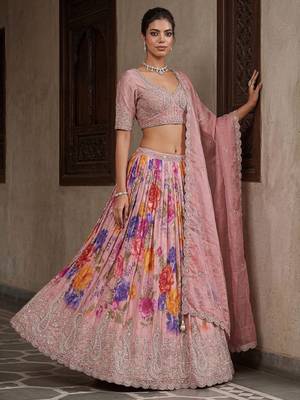 Unstitched Lehenga & Blouse Tissue 1