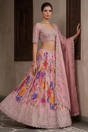 Unstitched Lehenga & Blouse Tissue