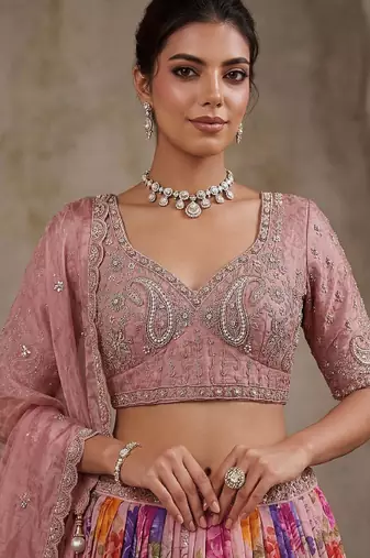 Unstitched Lehenga & Blouse Tissue