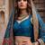 Embroidered Semi-Stitched Lehenga & Blouse With Dupatta