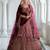 Embroidered Semi-Stitched Lehenga & Unstitched Blouse With Dupatta