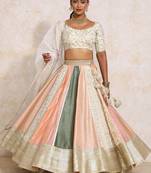Embroidered Ready to Wear Lehenga & Blouse With Dupatta