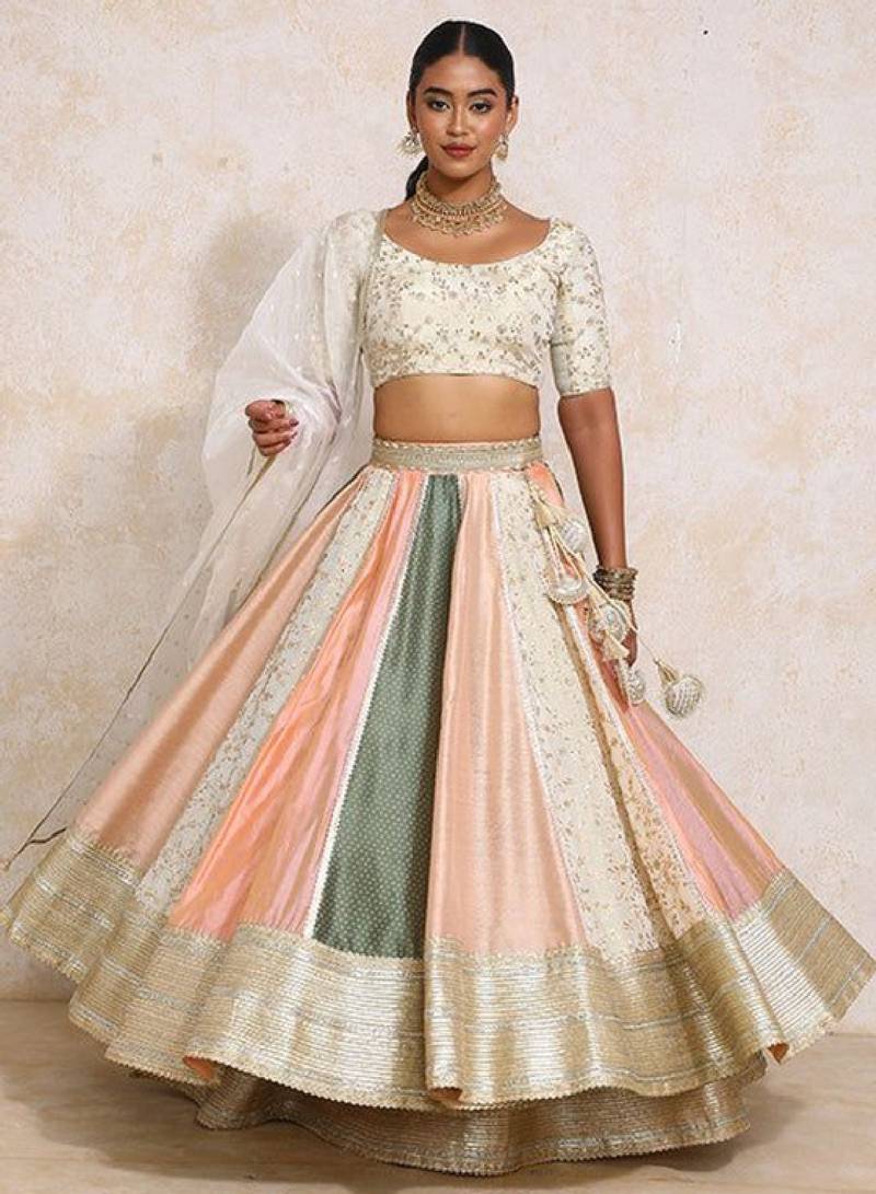 Embroidered Ready to Wear Lehenga & Blouse With Dupatta