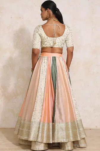 Embroidered Ready to Wear Lehenga & Blouse With Dupatta