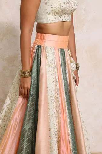 Embroidered Ready to Wear Lehenga & Blouse With Dupatta