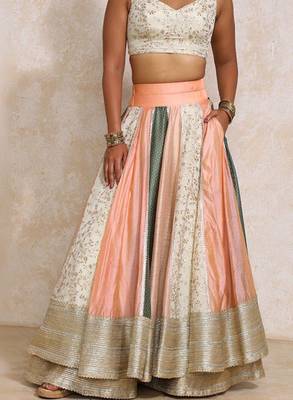 Embroidered Ready to Wear Lehenga & Blouse With Dupatta 4