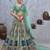 Embellished Thread Work Semi-Stitched Lehenga & Unstitched Blouse With Dupatta