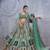 Embellished Thread Work Semi-Stitched Lehenga & Unstitched Blouse With Dupatta