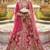 Embroidered Semi-Stitched Lehenga & Blouse With Dupatta