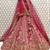 Embroidered Semi-Stitched Lehenga & Blouse With Dupatta