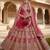 Embroidered Semi-Stitched Lehenga & Unstitched Blouse With Dupatta