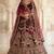 Embroidered Semi-Stitched Lehenga & Unstitched Blouse With Dupatta
