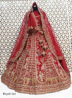 Embellished Semi-Stitched Lehenga & Blouse With Dupatta 2