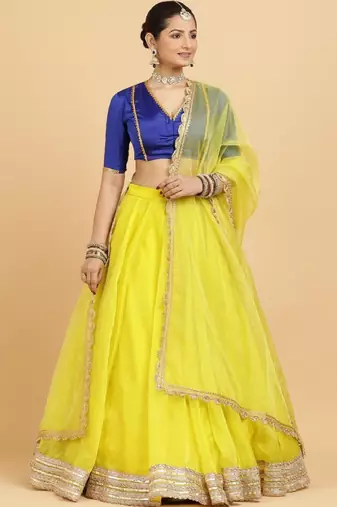 Embellished Ready to Wear Lehenga & Blouse With Dupatta