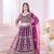 wine bridal lehenga