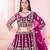 wine bridal lehenga