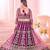 wine bridal lehenga