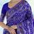 Royal blue banarasi silk blend jacuard work saree with unstitched blouse piece