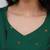 Green jaquard kanchi cotton v neck kurti dupatta and pant  set