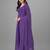  purple georgette anarkali printed  kurti with dupatta