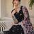 Black georgette readymade anarkali suit with zari & sequin  work