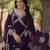 Violet georgette readymade anarkali suit with zari & sequin  work