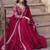 Red georgette readymade anarkali suit with zari & sequin  work