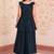 Navy georgette readymade gown with embroidery & beads work