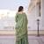 Green silk readymade suit with embroidery & zari work