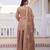 Coffee silk readymade suit with embroidery & zari work