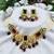 Indian bollywood gold plated kundan choker bridal necklace earrings jewelry set