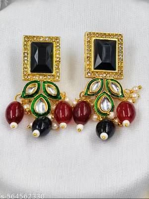 Indian bollywood gold plated kundan choker bridal necklace earrings jewelry set 2