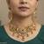 Indian bollywood gold plated kundan choker bridal necklace earrings jewelry set