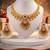 Indian bollywood gold plated kundan choker bridal necklace earrings jewelry set