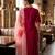 Maroon coding sequence embroidered kurta with trouser & dupatta