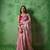 White Silk Blend Saree With Sequins And Foil Mirror Work