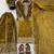 mustard color embroidery coding and sequence work   silk blend   kurta set
