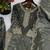 mehendi color embroidery coding and sequence work   silk blend   kurta set