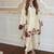 off white color embroidery sequence and multi work roman glass silk blend   kurta set