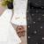 white color embroidery sequence work   silk blend   kurta set