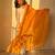 yellow color embroidery sequence work   silk blend   kurta set