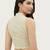 White cotton solid non padded blouse