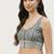 Grey cotton embroidered non padded blouse