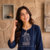New latest trendy classic navy blue embroidered kurti with matching trouser set