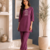 New latest trendy classic oniun embroidered kurti with matching trouser set