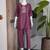 New latest trendy classic oniun embroidered kurti with matching trouser set